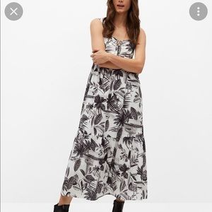 Tropical print dress